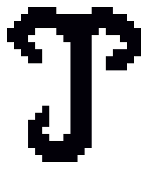 Black letter "J"