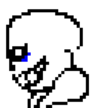 [35dc76] [Sans watches as the shotgunner moves out of the way as he feels the presence of something approaching behind him]