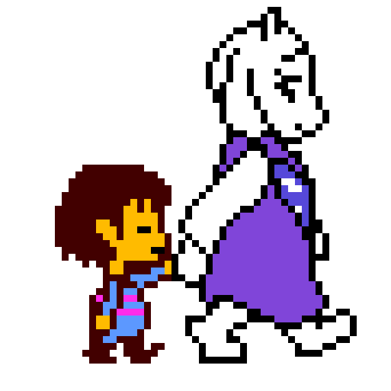 Toriel and Frisk