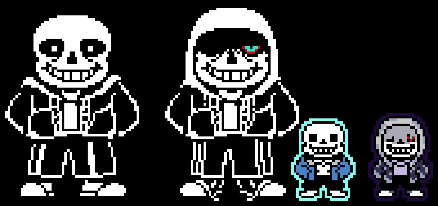 [9f5259] Dusttale Sans sprite [BLACK BLACKGROUND]