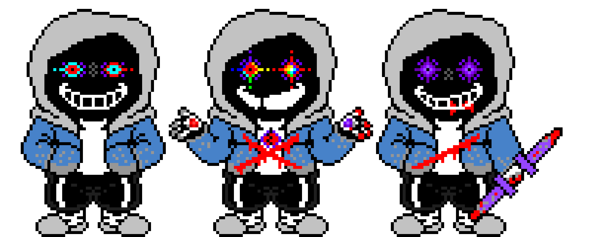 DustDust Sans The Skeleton last Hatred Hardmode Battle Sprite. (V1)
