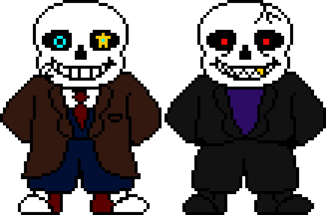 The Tale Of Doctor Who Ink and Underfell Sans Battle Sprites.