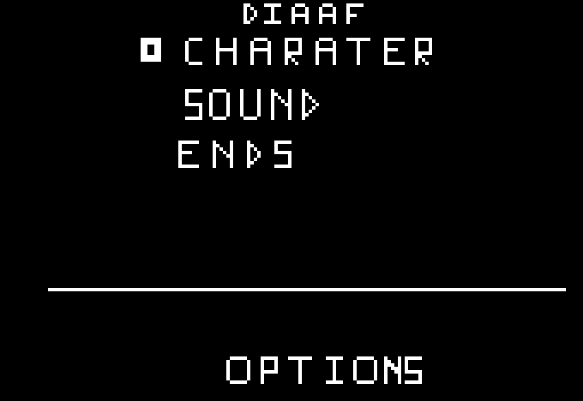 Death isn't always at freddy's (alpha option screen)