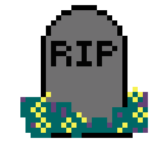 [76e0d7] Grave Stone with flowers