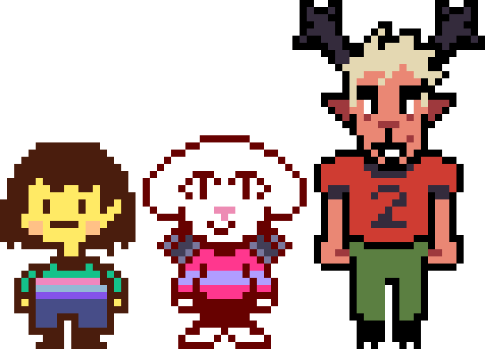 [26683b] iconic deltarune characters