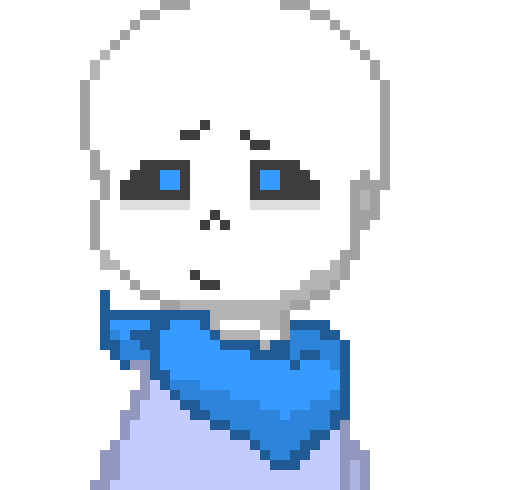[b864cc] Blue slightly opened hid eyes "What do you want..?"