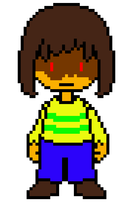 looks at grey sans) i am not chara... or kris... i am reflection...