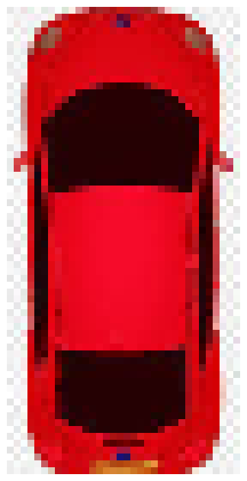 [a489e6] bird view red car