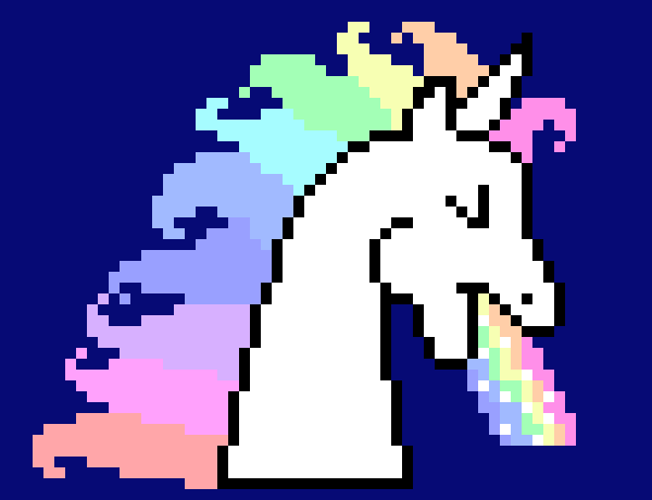 [9664c4] RAINBOW PASTEL UNICORN!!!