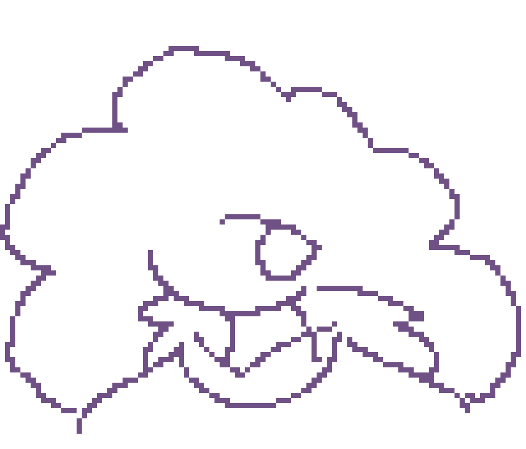 [847a9d] i'm talking about like. a deltarune battle sprite pose but that could be a thought