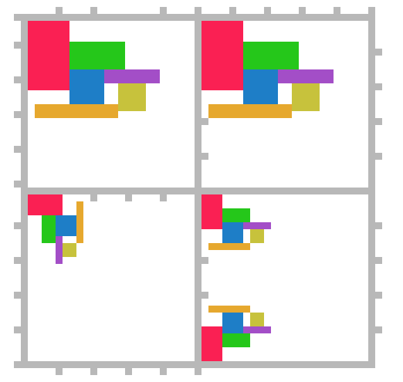[80c72b] Abstract Block Design Quilt