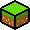 [d832c4] grass block highlighted