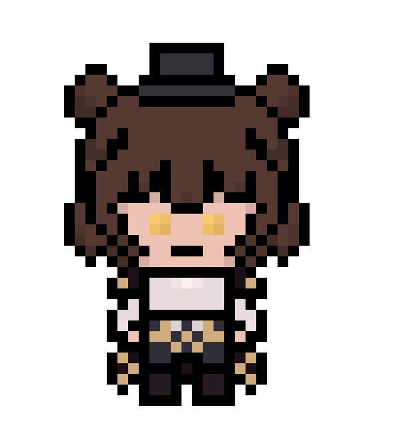 [98baf1] danganronpa pixel sprite cheering base
