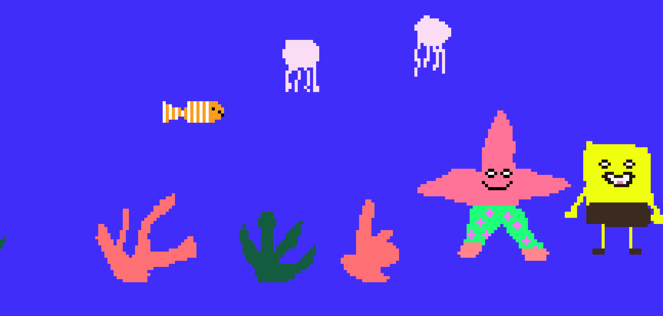 [2aeda1] Spongebob & Patrick
