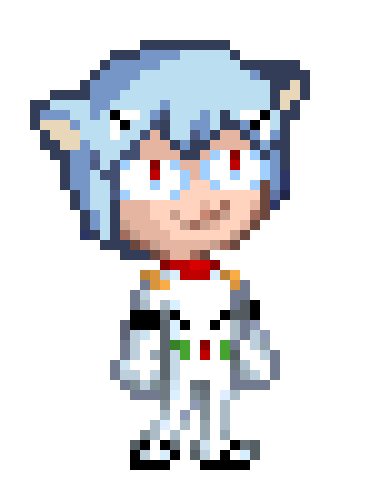 [080dd1] Neco Arc Template-Rei Ayanami