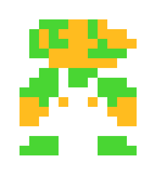 [9664c4] Luigi pixel art