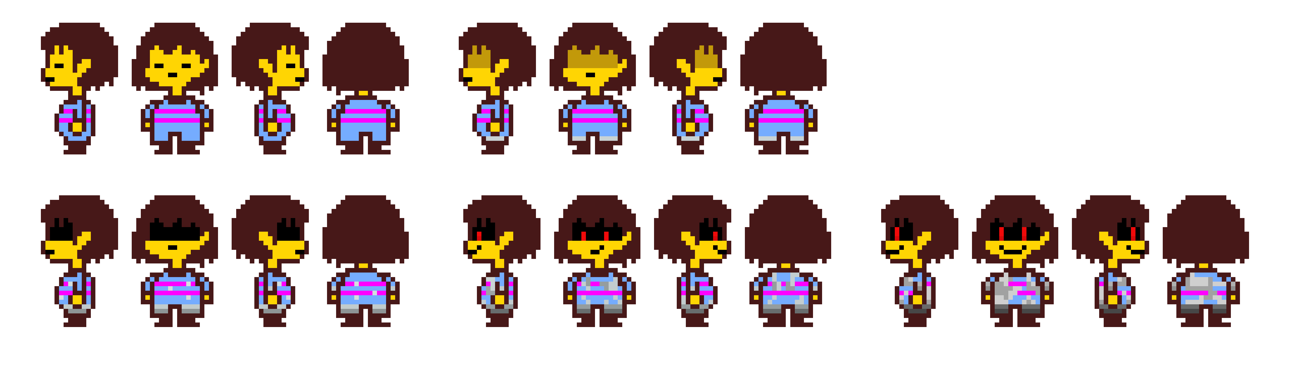 [59924c] Frisk Genocide Sprite Sheet