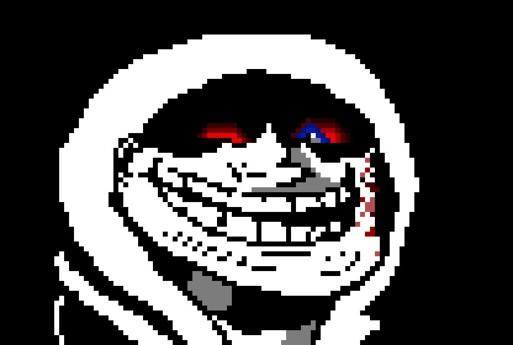 [c2fe0c] (Who the fuck are you? terrorink looking dude) -Troll Sans