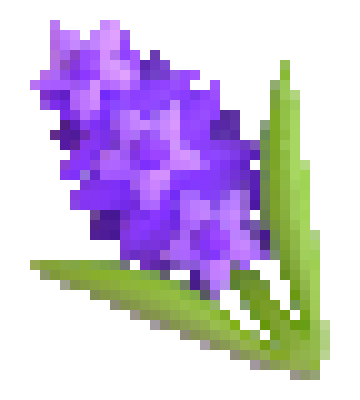 [8dc90b] pixel art hyacinth