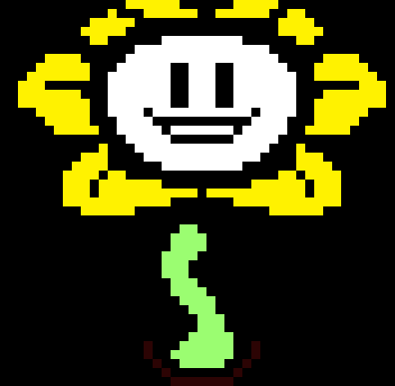 [4f4e68] Colored Flowey sprite