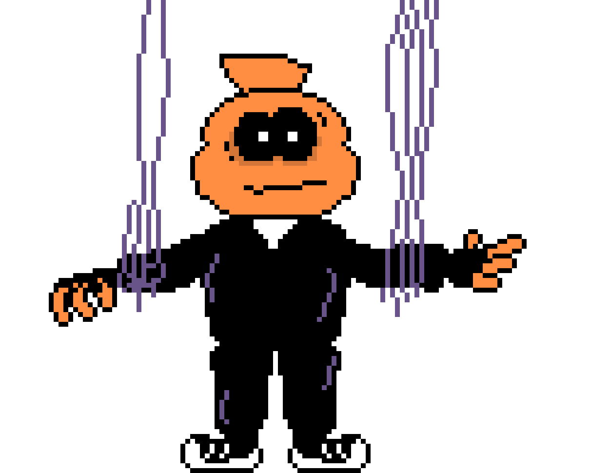[55e4e5] -pump walks up to fell and sf chara- -Puppet Pump