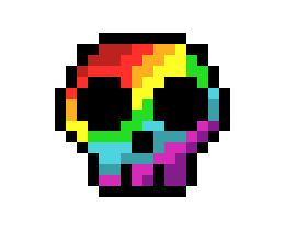 Rainbow Skull