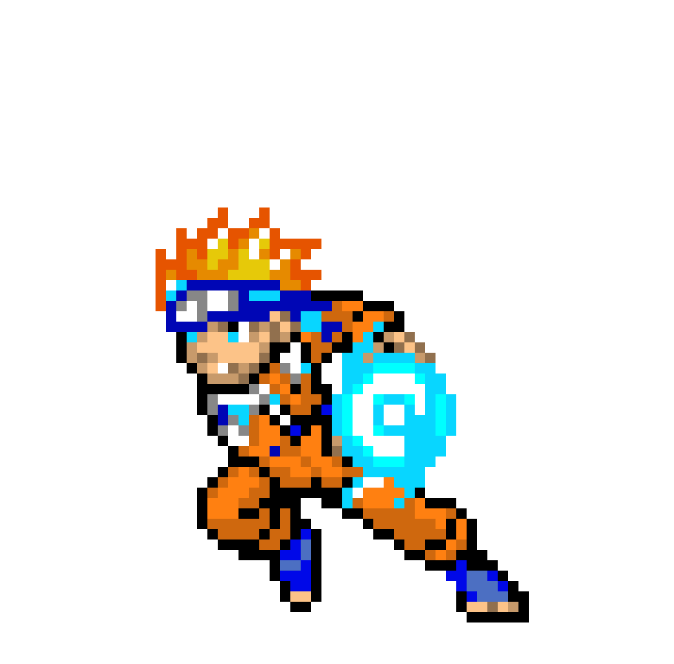 Naruto using rasengan
