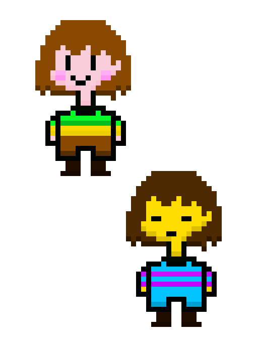 [9664c4] Chara and Frisk edit 3.0