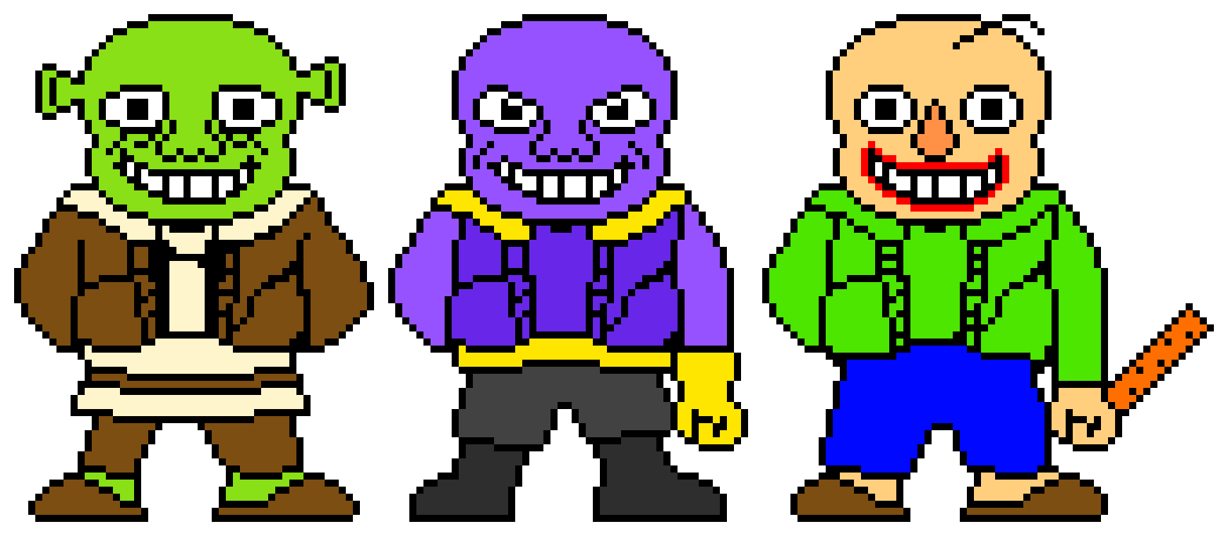 [9664c4] Shrek Sans, Thanos Sans, and Baldi Sans