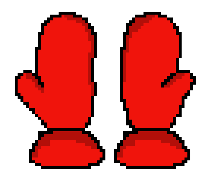[fcbe3c] red mittens