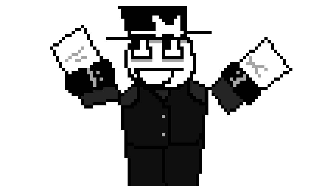 [b761df] i tried to make him do the monster mash but it looks like he got crucified :sob: