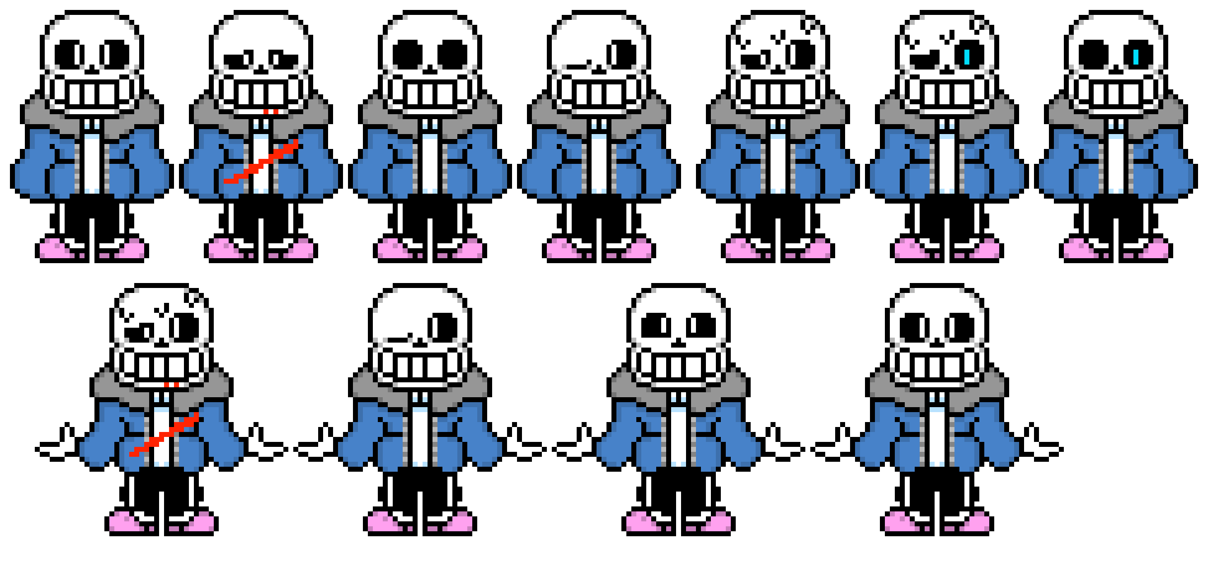 [9664c4] all sans sprites (colored)