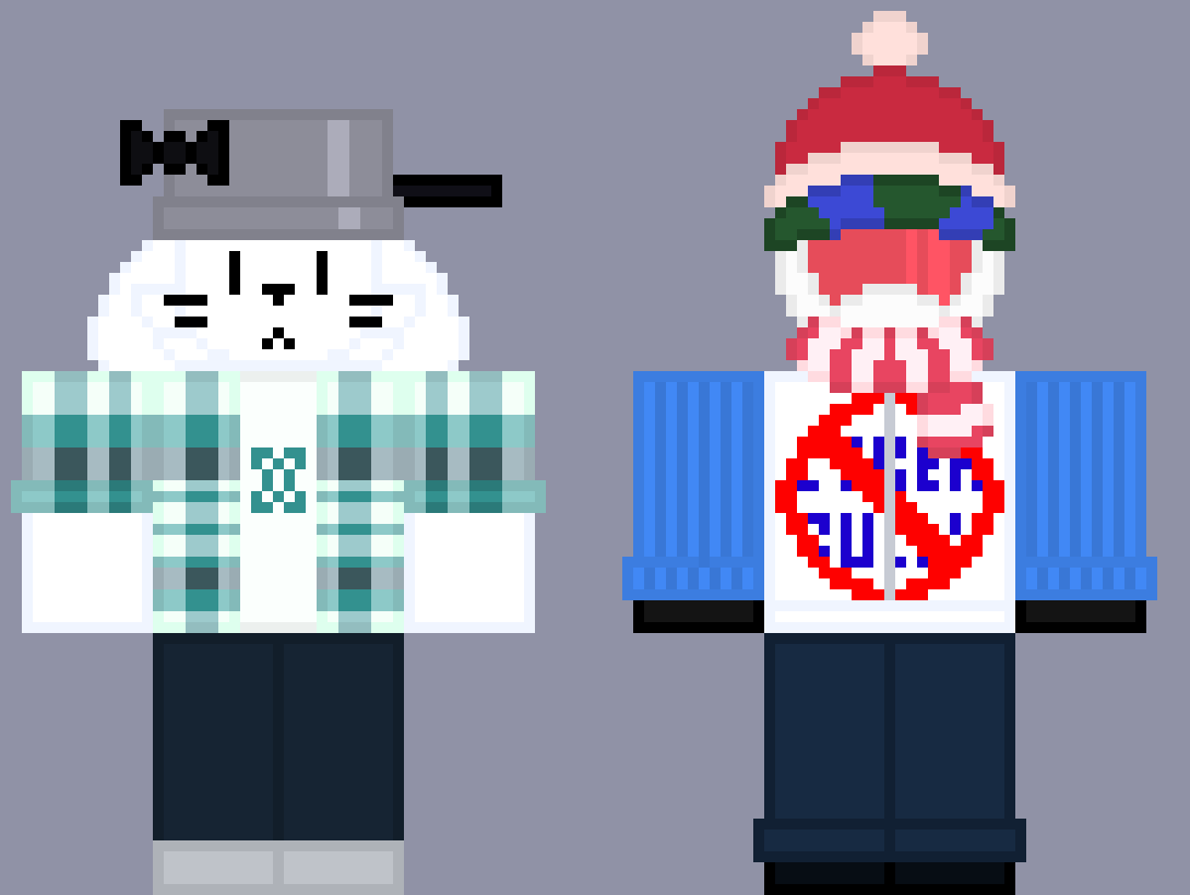 [3caf49] dum bunni and guy with a cabin -Marker