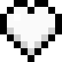 [0f13d2] 8-Bit White Heart 
