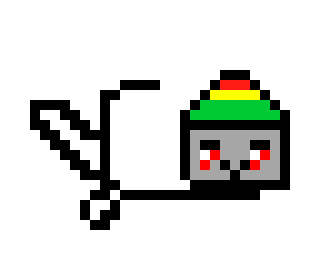 [9664c4] rastafarai nyan cat