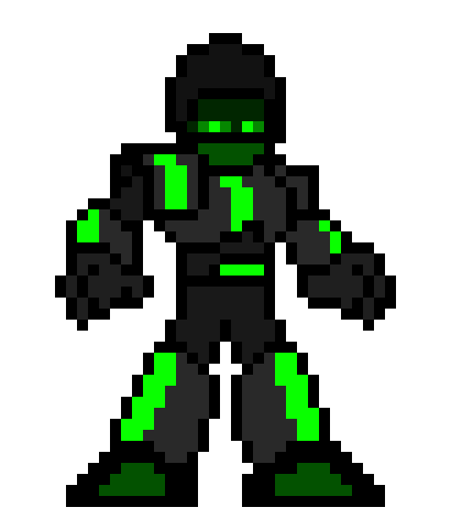 [614b5c] Chaos green pixelated