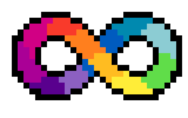 [9664c4] Neurodiversity Perler