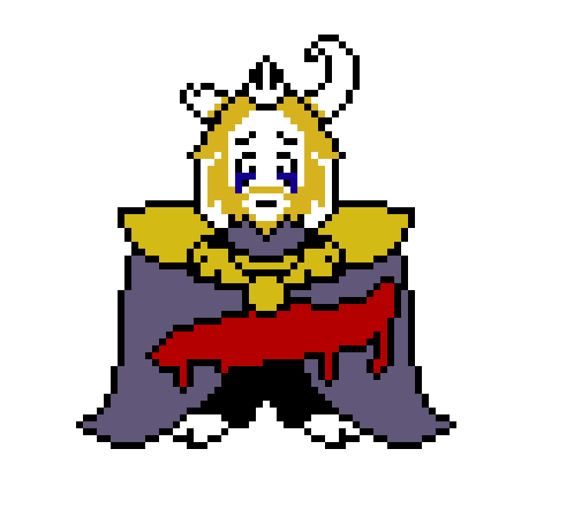Brokentale (or Tiredtale) Asgore sprite