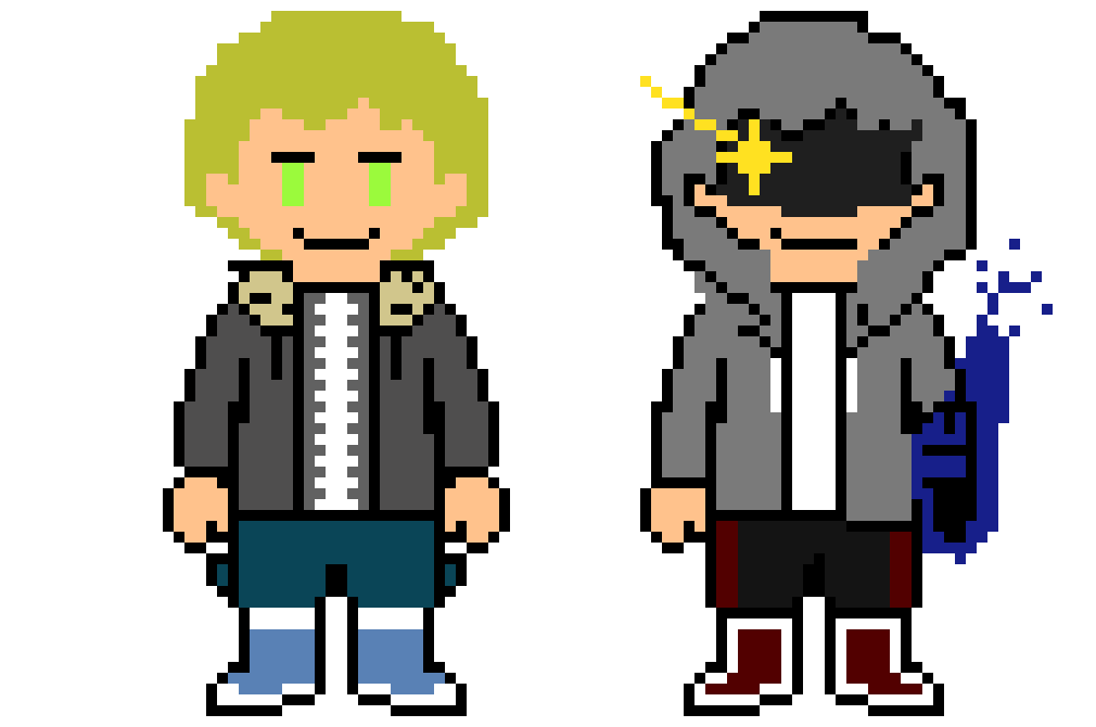 Xtremetale Benny Phase 1 sprite and Ross phase 1 sprite
