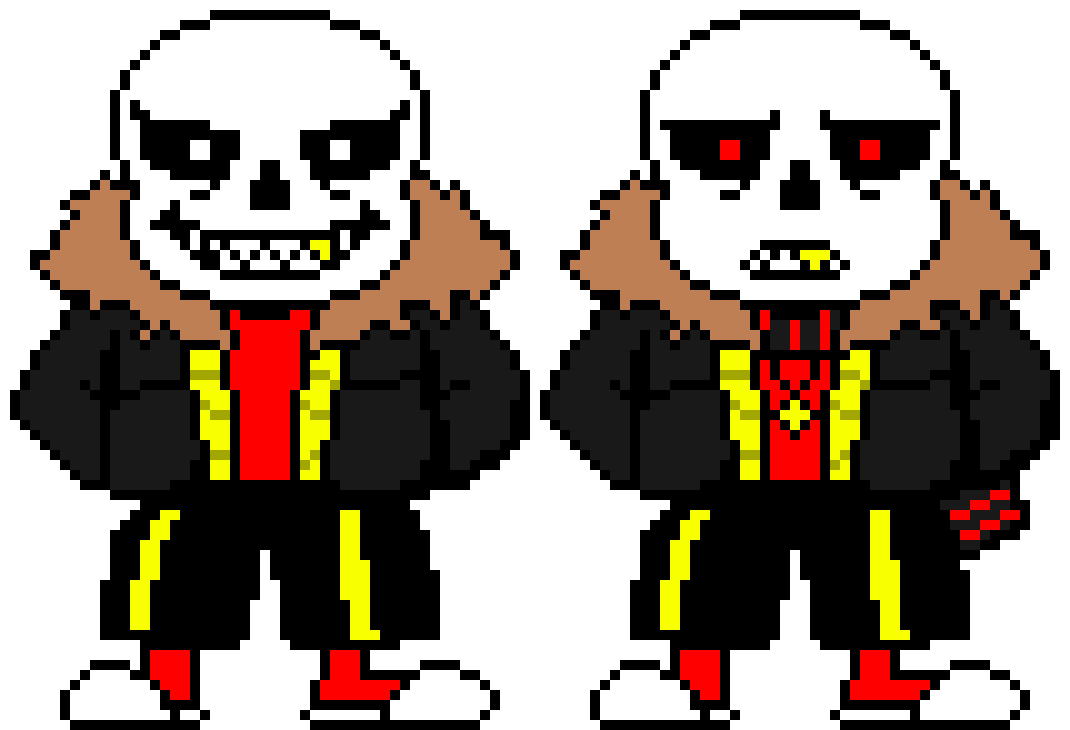 Underfell and FlowerFell Sans