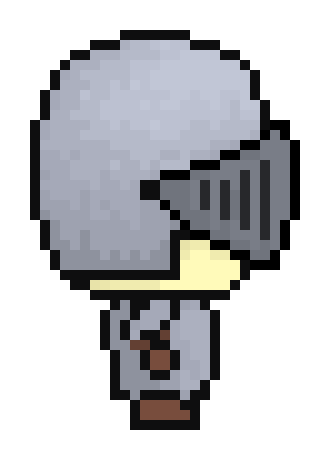 [9664c4] Pixel Knight (Side Profile)