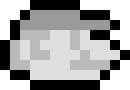 [68146c] 8-bit colorless mario head