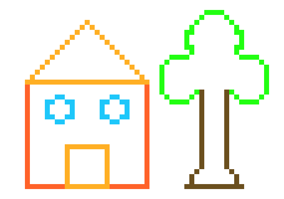 [9664c4] House and Tree