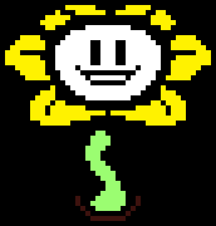 [4f4e68] Colored Flowey sprite