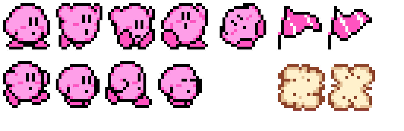 [48e8cd] Kirby Sprites Main sheet