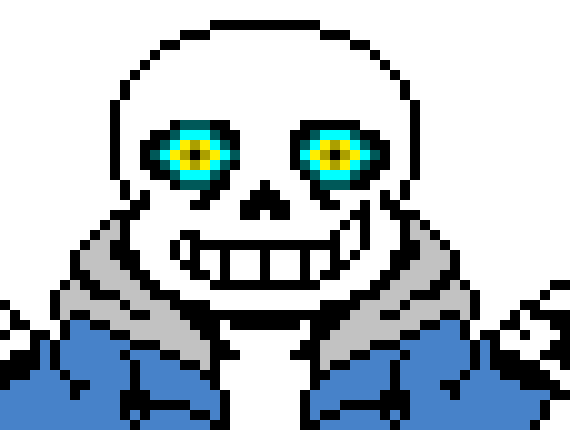 [fdea83] Undertale Sans The Skeleton Battle Sprite.