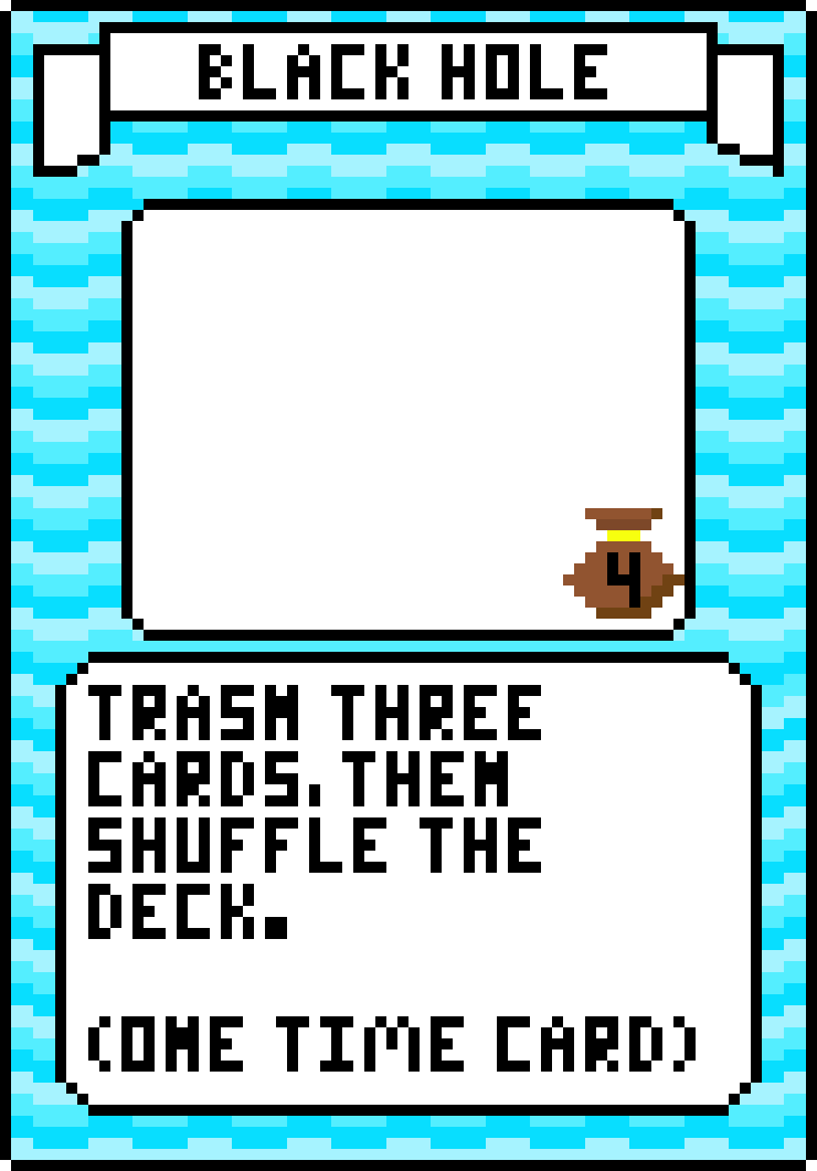 Ice Black Hole Card