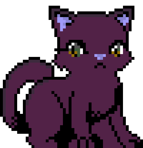 [9664c4] purple cat