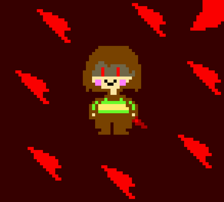 sends knives at aaron *