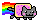 [52b6d7] nyan cat pixel art